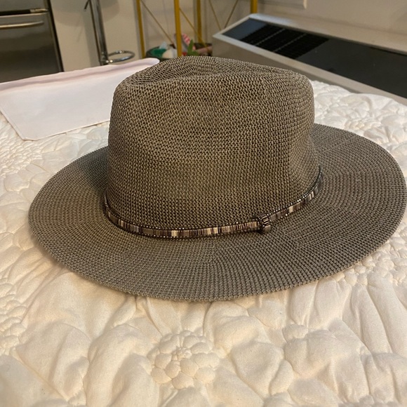 NWT Anthropologie Grass Hat - Taupe Gray - Picture 4 of 4